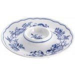 Cibulák kalíšek na vejce nízký talířek 13 cm originální cibulákový porcelán Dubí,10259 – Zboží Dáma