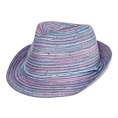 Dětský letní klobouk Maximo fialovo modrý