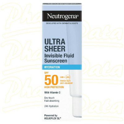 NEUTROGENA Ultra Sheer Neviditelný hydratační fluid SPF 50 50 ml – Hledejceny.cz