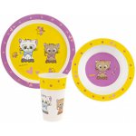 ORION Sada jídelní UH dětská KOCOUŘI kulatá 3 ks – Zboží Dáma ORION Sada jídelní UH dětská KOCOUŘI kulatá 3 ks – Zboží Dáma