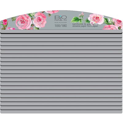 BIO nails Pilník profi 100/180 pěnový půlměsíc 20 ks – Zboží Dáma