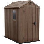 Keter Darwin zahradní domek 4 x 6 hnědý s podlahou – Zboží Dáma
