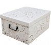 Úložný box Compactor Ring karton box 50 x 40 x 25 cm bílá