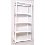 Biedrax Regál 60 x 120 x 210 cm 5 polic bílý – Zboží Dáma
