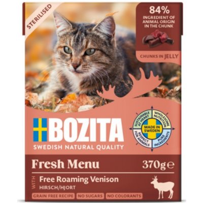Bozita Cat Sterilised kousky v želé se zvěřinou 370 g – Hledejceny.cz