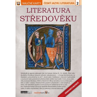 Naučné karty Literatura středověku Opakování k maturitě – Zbozi.Blesk.cz