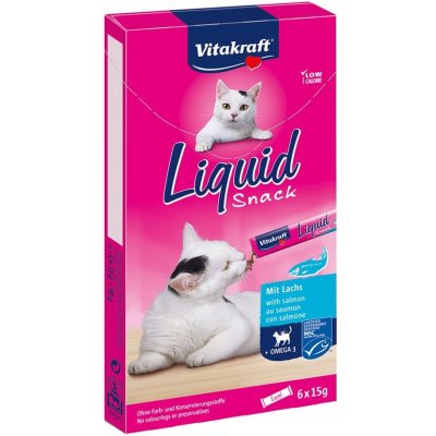 Vitakraft Liquid snack Omega 3 losos 6 x 15 g
