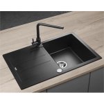 CONCEPT SET Dřez granitový s odkapem DG10C45bc + Baterie dřezová granit BDG4227bc – Hledejceny.cz
