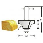 Zaoblovací fréza s ložiskem stopka 6mm, 28,6x14,5x57mm, Makita D-48321 – Sleviste.cz