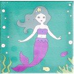 vytvarnehracky.cz Malování podle čísel na plátno na dřevěném rámu 20x20cm -Mořská panna – Sleviste.cz