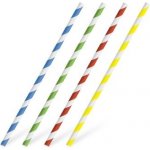 Wimex Slámka papírová Spirála barevný mix 6 mm x 20 cm 25 ks – Zboží Dáma