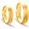 Prsteny Savicki Snubní prsteny žluté zlato půlkulaté SAVOBR282
