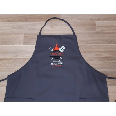 Povlečení Plus Zástěra pro muže 72x100 GRILL MASTER šedá + jméno na přání – Hledejceny.cz