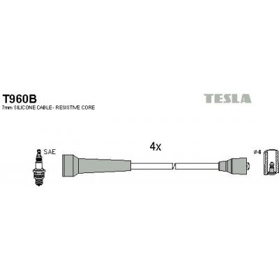 Sada kabelů pro zapalování TESLA T960B – Hledejceny.cz