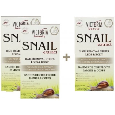 Victoria Beauty Snail Extract depilační pásky na tělo se šnečím extraktem 66 ks – Zbozi.Blesk.cz