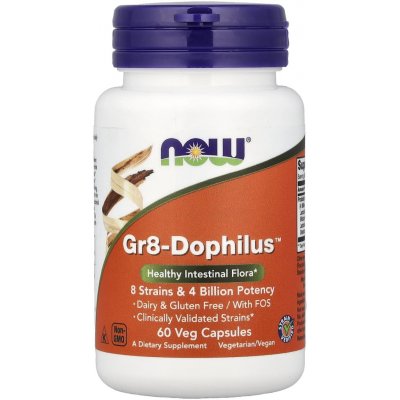 Now Foods Probiotikum Gr-8 Dophilus 60 kapslí – Hledejceny.cz