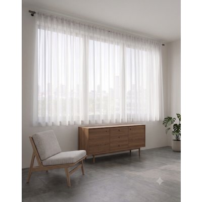 Takoy Hotová záclona 300x160 Voal white-HT-01169 | 300 x 160 cm – Hledejceny.cz