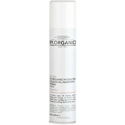 The Organic Hydrating Ecological Hairspray Strong Argan 250 ml – Zboží Mobilmania