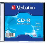 Verbatim CD-R 700MB 52x, Extra Protection, slim, 1ks (43347) – Zbozi.Blesk.cz