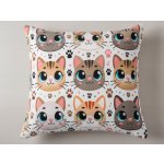 XPOSE Mikroplyš ROZTOMILÉ KOČKY 40 x 40 cm – Sleviste.cz