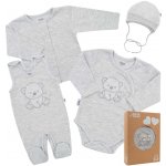 New Baby Kojenecká soupravička do porodnice Sweet Bear modrá Modrá – Zboží Dáma
