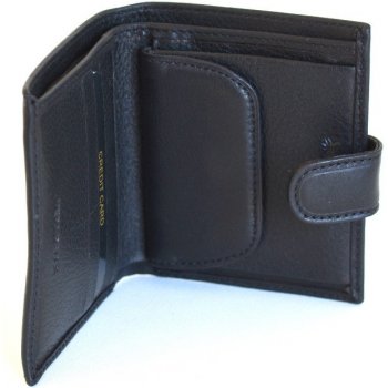 Valentini Pánská peněženka na výšku kožená zapínací jednoduchá 306P10 09KUZ černá