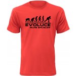 Pánské tričko Evoluce Inline bruslení červená