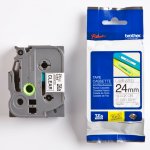 Brother TZE-151, černý tisk průsvitný podklad, 8m x 24mm – Zboží Dáma