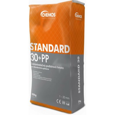 Samonivelační stěrka CHEMOS Standard 30 PP s vlákny – 0,5–20 mm – Hledejceny.cz