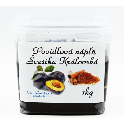 Dr.Hlaváč Povidlová Náplň švestka Královská skořice a rum 1 kg – Sleviste.cz