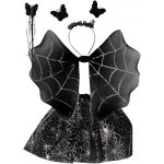 Verk 26115 Halloween čarodějnice pavouk černá – Zboží Dáma