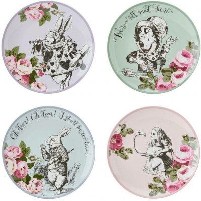 Mikasa V&A Alice In Wonderland Sada dezertních talířů 4 ks – Hledejceny.cz