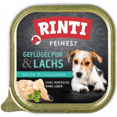 Rinti Feinest Adult Dog drůbeží a losos 11 x 150 g – Zboží Mobilmania