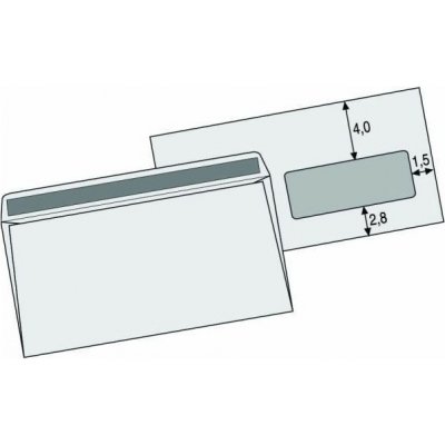 Obálka DL s okénkem (1000 ks) – Zboží Živě