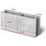 Tvárnice ztraceného bednění DT-12 50/25/12 cm – Sleviste.cz