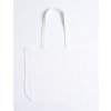 Nákupní taška a košík Printwear Bavlněná taška s bočním přeložením XT95 White