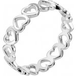 Nubis Stříbrný prsten se srdíčky NB 5109 – Sleviste.cz