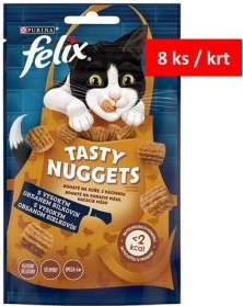 Felix Tasty Nuggets Bohaté na kuře a kachnu 8 x 50 g
