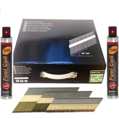 2,8x70 konvex hřebíky Bostitch GF9033, Paslode IM350, TJEP GRF 34/90 s plynem (2200ks) – HobbyKompas.cz