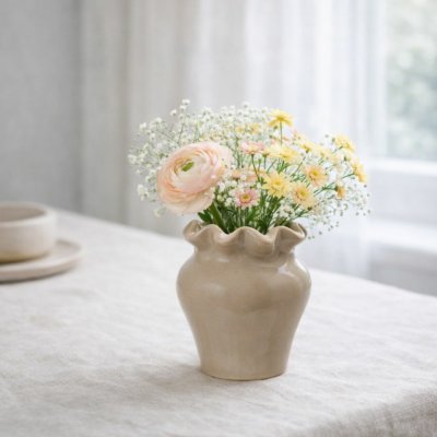 Wikholm Form Váza Evelina béžová – Zboží Dáma