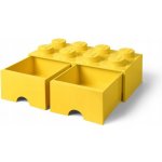 LEGO® úložný box s šuplíky 25 x 25 x 18 cm žlutá – Zboží Dáma