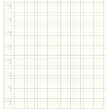 Filofax Náhradní listy, čtverečkované náplň A4 zápisníků Notebook
