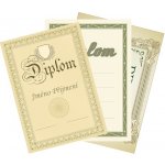 Diplomy na luxusním papíru 15x21cm A5 karton kámen béžový 200g – Zboží Mobilmania