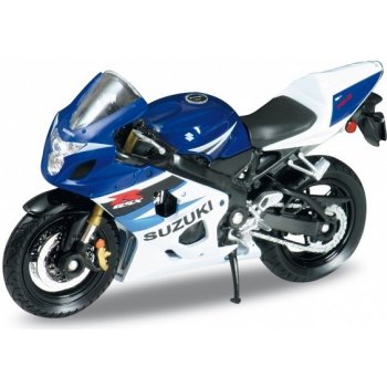 Welly Motocykl Suzuki GSX-R750 model modrý 1:18