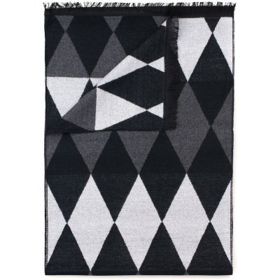 Art of Polo šál lukka s geometrickým vzorem černobílý