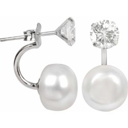 JwL Luxury Pearls s pravou perlou a krystalem JL0059