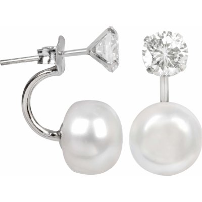 JwL Luxury Pearls s pravou perlou a krystalem JL0059 – Sleviste.cz