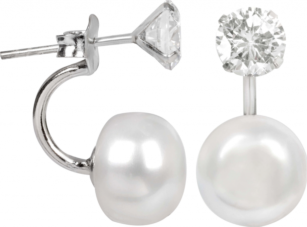 JwL Luxury Pearls s pravou perlou a krystalem JL0059