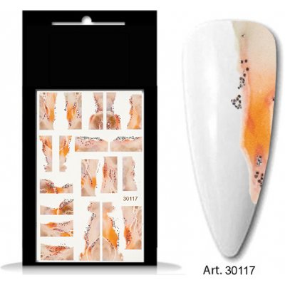 BIO nails vodolepka 30117 mramor se třpytkami – Hledejceny.cz