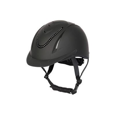 Harrys Horse Jezdecká bezpečnostní přilba Chinook černá s krystalky – Zboží Dáma